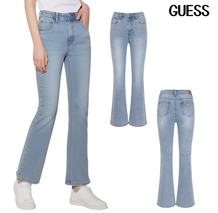 백화점매장판 게스 여성 청바지 진 부츠컷 데님 팬츠 슬림
