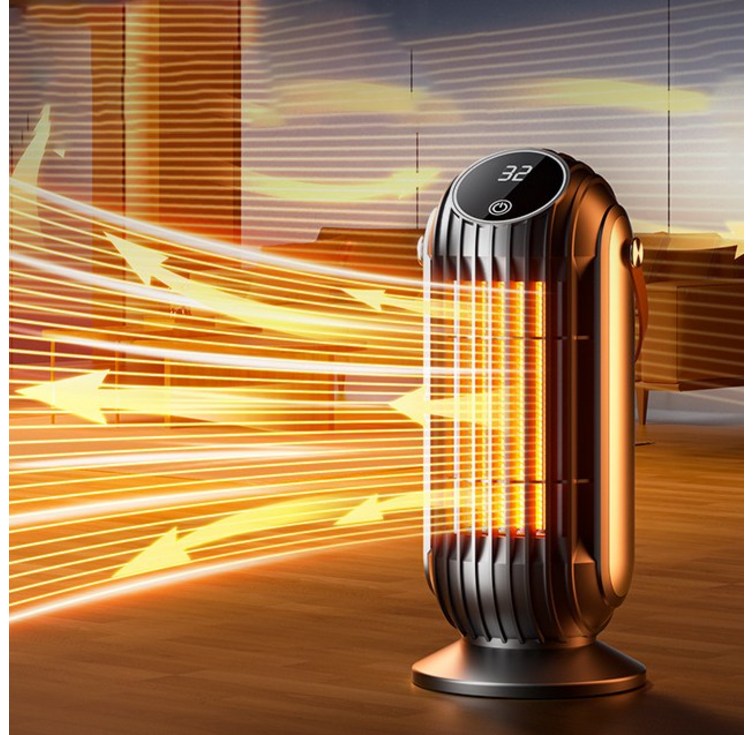 DS 가정용 PTC 저소음 온풍기 과열방지 온도조절 7시간 타이밍 절전형 전기히터