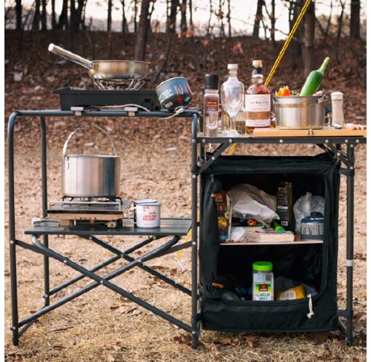 노스피크 원사이드 키친 테이블 캠핑 요리 테이블