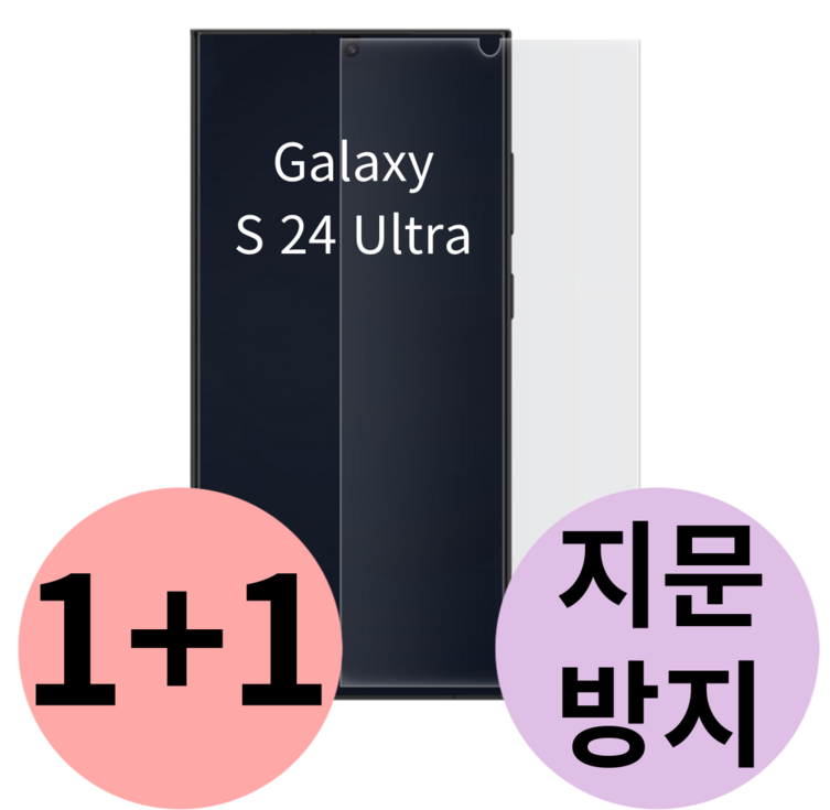 지문 방지 액정 보호 필름, 2개