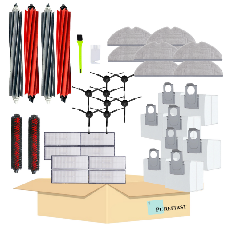 퓨어퍼스트 로보락 S8 Pro Ultra 소모품 브러시 필터 호환 먼지봉투 기프트팩, 1개, 1년풀패키지40pcs