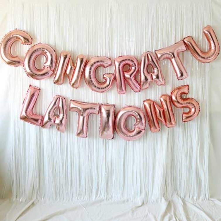 CONGRATULATIONS 은박풍선 커튼 세트 CONGRATULATIONS 은박풍선 커튼 세트