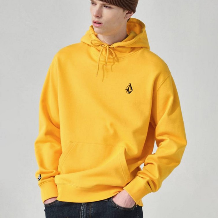 VOLCOM 베이직 스몰스톤 긴소매 후드 티셔츠 VA203HM001