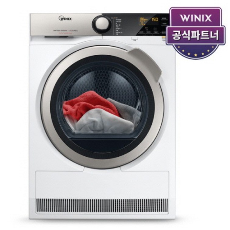 위닉스 텀블건조기 실버 HB8H80HVK 전기식 의류건조기 위닉스 텀블건조기 실버 HB8H80HVK 전기식 의류건조기
